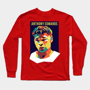 Anthony Edwards On WPAP Long Sleeve T-Shirt